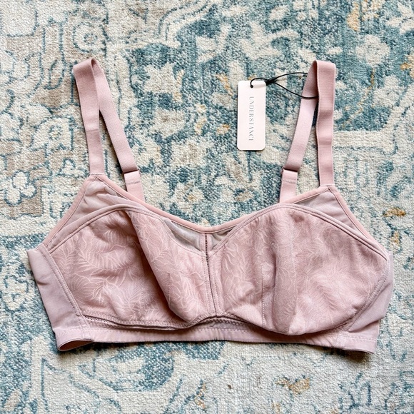 Understance Other - NWT Understance Hugger Smooth Lace Wireless Soft Cup Bra Desert Rose Size 34DD